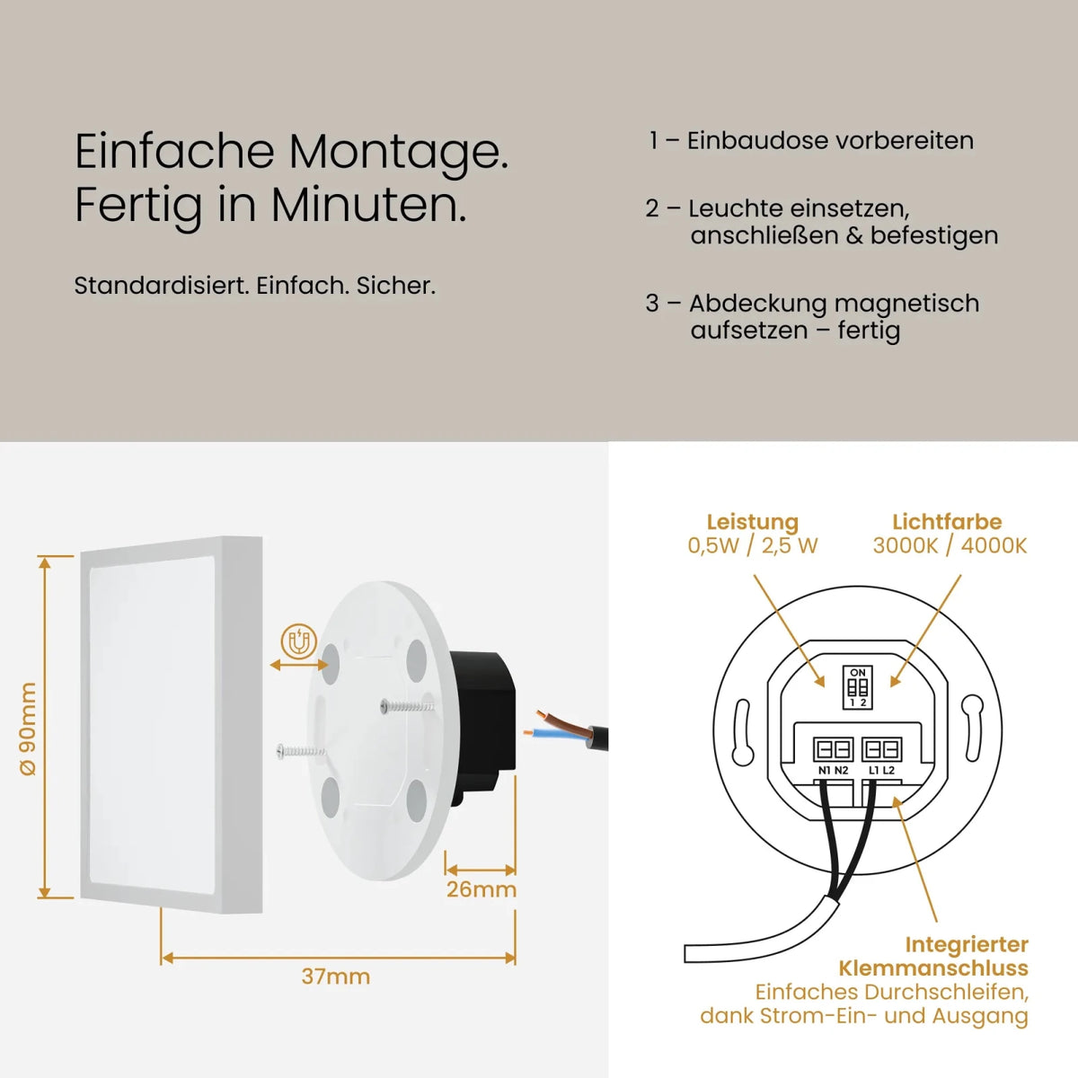 Treppenleuchte MODU LED Modul - MATO
